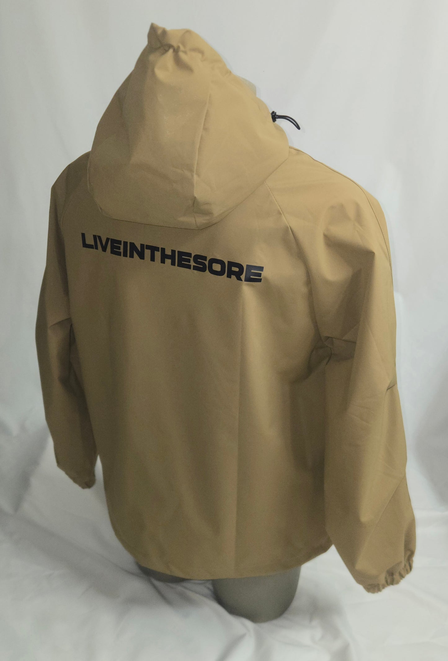 LIVEINTHESORE Half-Zip Hooded Sweater