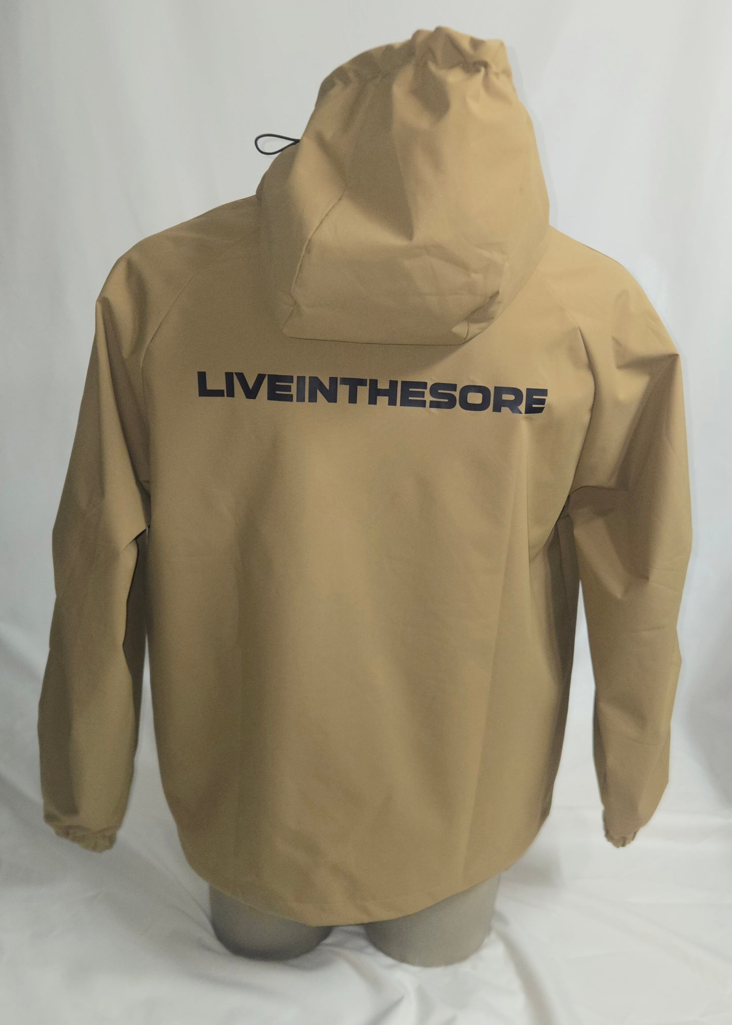 LIVEINTHESORE Half-Zip Hooded Sweater
