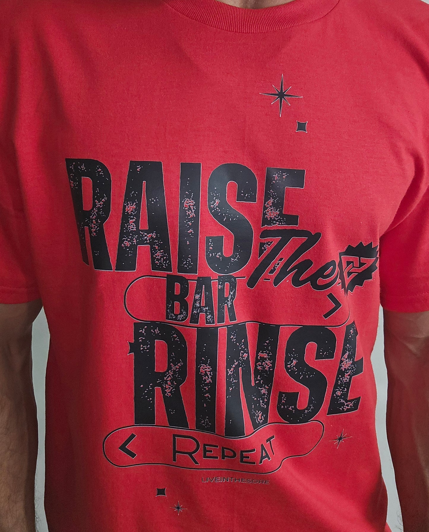 LIVEINTHESORE-Rx3 T-shirt