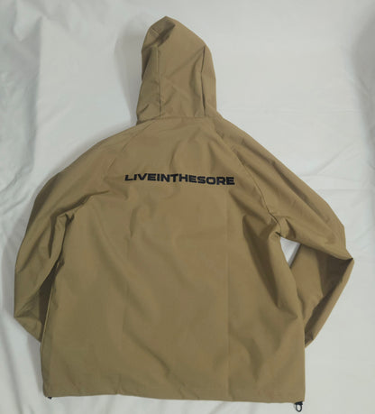 LIVEINTHESORE Half-Zip Hooded Sweater