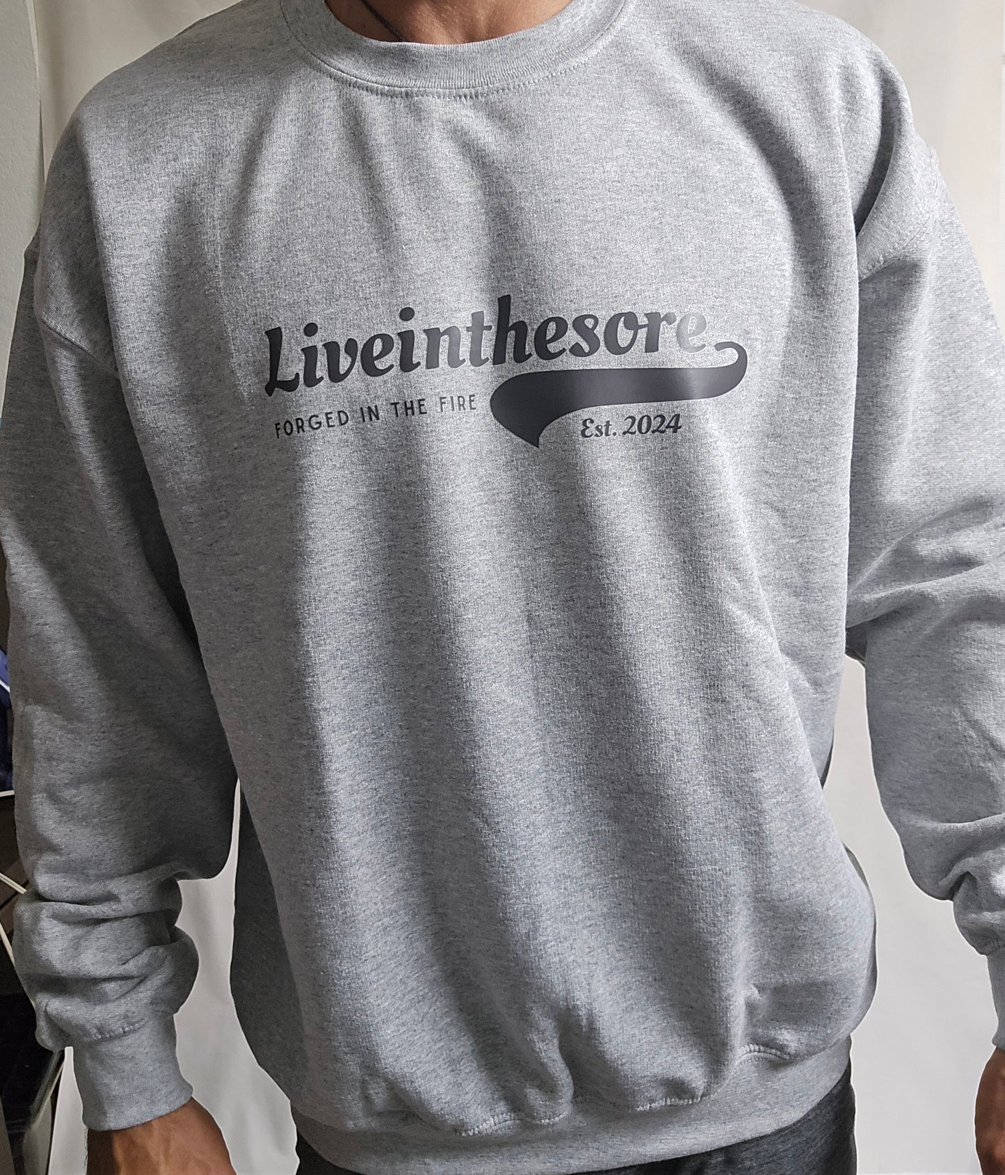 LIVEINTHESORE Forged In The Fire Sweater